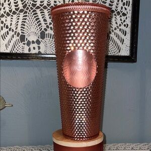 Starbucks Rose Gold Studded Tumbler - Metallic Rose
